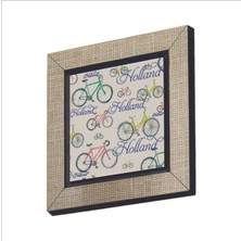 Hollanda Bisklet Görseli Baskılı Mdf Magnet 7x7