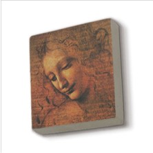 Kadın Başı Eskizi (Leonardo Da Vinci, 1508) Baskılı Taş Magnet 5x5
