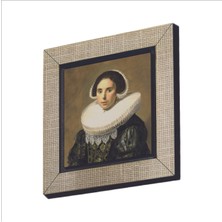 Bir Kadın Portresi (Frans Hals, 1630) Baskılı Mdf Magnet 7x7