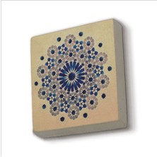 Geometrik Desen Baskılı Taş Magnet 5x5