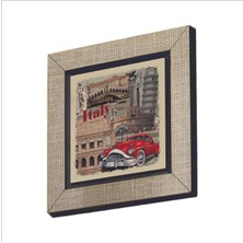 Italya Görseli Baskılı Mdf Magnet 7x7