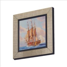 Fransız Gemisi (Jacob Hägg, 1903) Baskılı Mdf Magnet 7x7