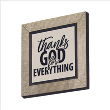 Her Şey Için Tanrı’ya Şükürler  Baskılı Mdf Magnet 7x7