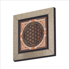 Yaşam Çiçeği Baskılı Mdf Magnet 7x7