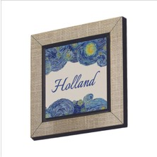 Hollanda Görseli Baskılı Mdf Magnet 7x7