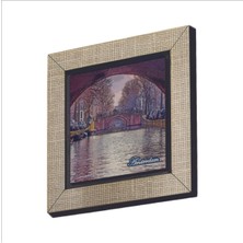 Amsterdam Görseli Baskılı Mdf Magnet 7x7