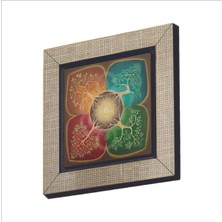 4 Mevsim Ağaç Baskılı Mdf Magnet 7x7