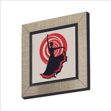Ispanyol Flamenko Dansçısı Baskılı Mdf Magnet 7x7