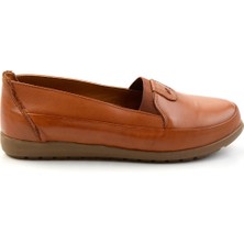 Bambi Taba  Deri Kadın Casual Ayakkabı K01087734103