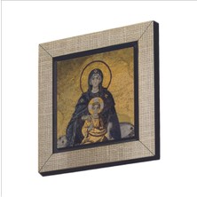 Ayasofya- Meryem ve Isa Mesih Mozaiği Baskılı Mdf Magnet 7x7
