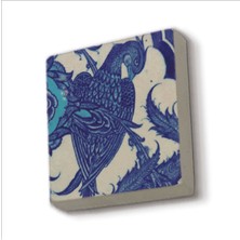 Osmanlı Sülünlü Çini-Topkapı Sarayı Baskılı Taş Magnet 5x5