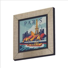 Paris Baskılı Mdf Magnet 7x7