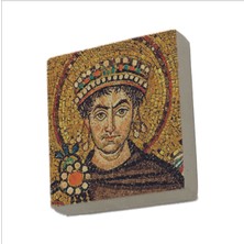 I. Justinianus (Büyük Jüstinyen) Baskılı Taş Magnet 5x5