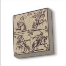 Hollanda Deseni Baskılı Taş Magnet 5x5