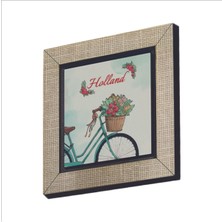 Hollanda Bisklet Görseli Baskılı Mdf Magnet 7x7