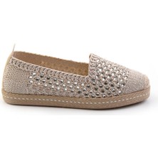 Bambi Vizon  Kadın Espadril K01117090416