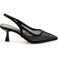 Bambi Siyah File  Kadın Klasik Topuklu Ayakkabı K01231481522