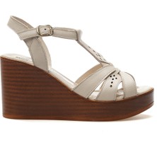 Venüs Kadın  Deri Dolgu Topuklu Günlük Sandalet 25Y 2310814Y Z