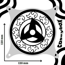 Store Itachi Sharingan Eye 120X120 mm Oyun Pc Aksesuarı, Masaüstü Bilgisayar Fan Kapağı
