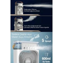 Ensiga Ultrasonik Hava Vantilatörü Nemlendirici Fan Buhar Makinesi Rgb Renkli