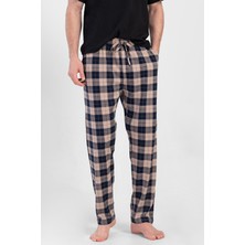 Mısırlı Erkek Pamuklu Bej Pijama Altı