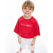 Koton Kısa Kollu Bisiklet Yaka Mustafa Kemal Atatürk Nakışlı Tişört