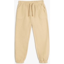 Koton Pamuklu Beli Bağcıklı Cepli Basic Jogger Pantolon