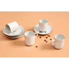 12 Parça Kahve Takımı Altın Yaldız Yeni