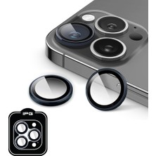iPhone 16 Pro / Pro Max Için Ipg Prolens Kamera Lens Koruyucu Alüminyum CD Çerçeveli, Kırılmaz Cam, Ultra Hd