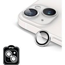 iPhone 15 / 15 Plus Için Ipg Prolens Kamera Lens Koruyucu Alüminyum CD Çerçeveli, Kırılmaz Cam, Ultra Hd