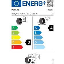 Petlas 235/65 R16C 121/119R 12PR Full Power PT825 Plus Oto Yaz Lastiği (Üretim Yılı:2025)
