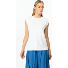 ON Omuzları Vatkalı Kolsuz Basic Bluz 51486