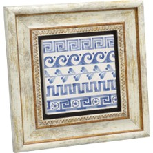Yunan Deseni Baskılı Taş Tablo 20X20