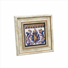 Italyan Deseni Baskılı Taş Tablo 20X20
