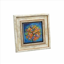 Ağaç Baskılı Taş Tablo 20X20