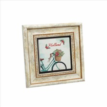 Hollanda Bisklet Görseli Baskılı Taş Tablo 20X20