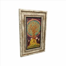 Yaşam Ağacı Baskılı Taş Tablo 20X30