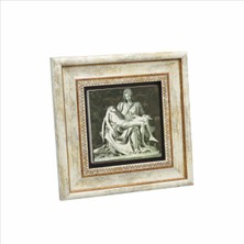 Pietà (Michelangelo, 1498) Baskılı Taş Tablo 20X20