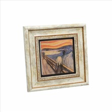 Çığlık (Edvard Munch, 1893) Baskılı Taş Tablo 20X20