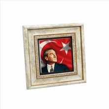 Mustafa Kemal Atatürk Baskılı Taş Tablo 20X20