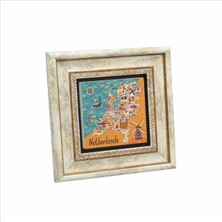 Hollanda Sembolleri Baskılı Taş Tablo 20X20