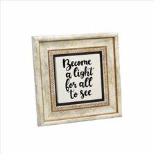 Zebur 46:10  Baskılı Taş Tablo 20X20