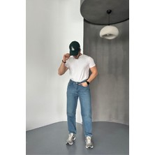 Livio Ferri Erkek Basic Boyfriend Kalıp Yıkamalı Kot Pantolon Jean