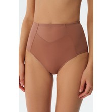 Suwen Rosa Toparlayıcı Slip Külot - Vizon Renkli %80 Poliamid %20 Elastan Rahat Tasarım