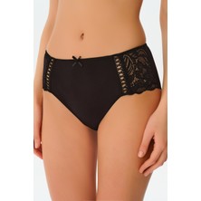 Suwen İsabelle Slip Külot - Siyah Nefes Alabilir Kumaş ile Kadınlar İçin Konforlu Seçim