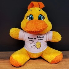 Ett Sevimli Canım Da Canım Balım Da Balım Tasarımlı Peluş Civciv Oyuncak