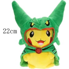 Pikachu Peluş Oyuncak Kostümlü 25CM Pokemon Peluş Pokemon Go Kostüm ile Birlikte