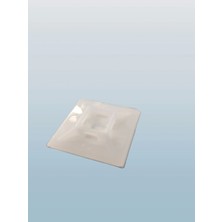 Klemsan Yapışkan Kare Kroşe 28X28 Beyaz (10 Adet)