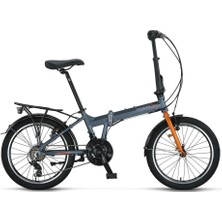 Mosso Marine 20 Jant 12 Kadro V Fren 21 Vites Katlanır Bisiklet Antrasit Turuncu