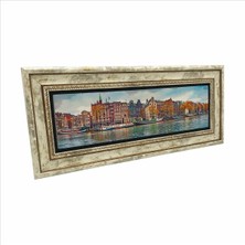 Amsterdam Görseli Baskılı Taş Tablo 20X46